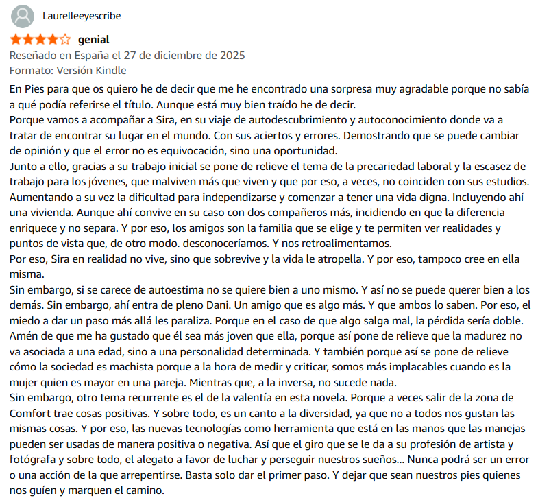 opinion pies para que os quiero